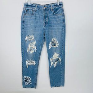 American Eagle Vintage Hi Rise Destroyed Jeans